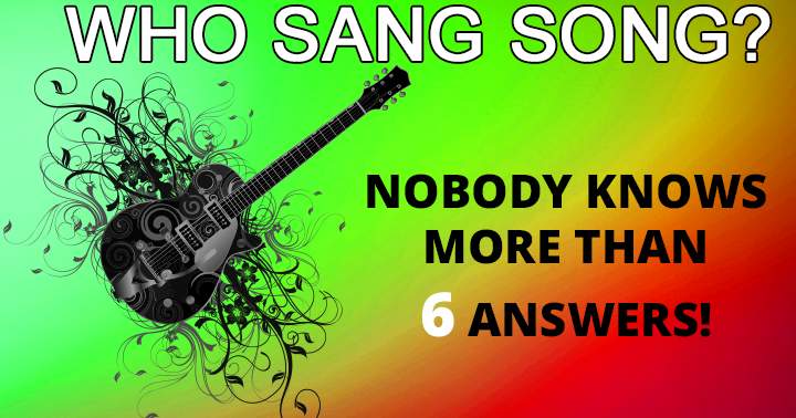 Banner for Do you know who sang these songs? 