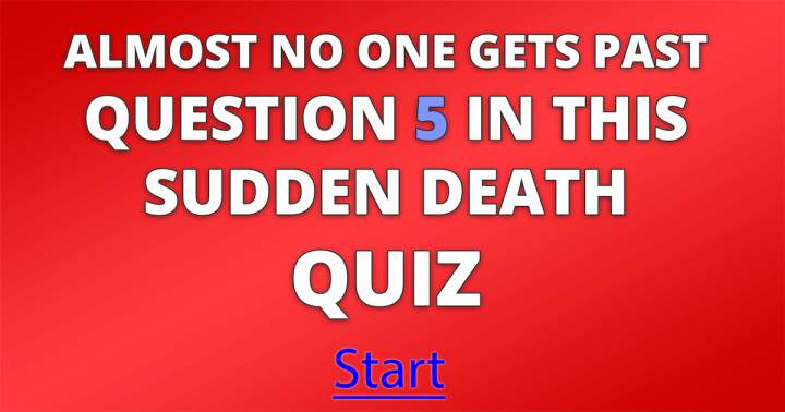 Banner for Sudden Death general knowledge quiz