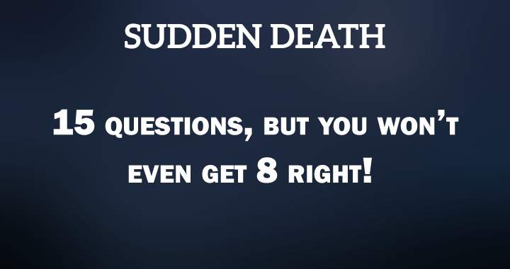 Banner for Sudden Death Quiz