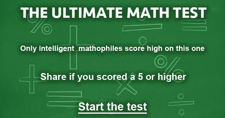 Banner for The Ultimate Math test