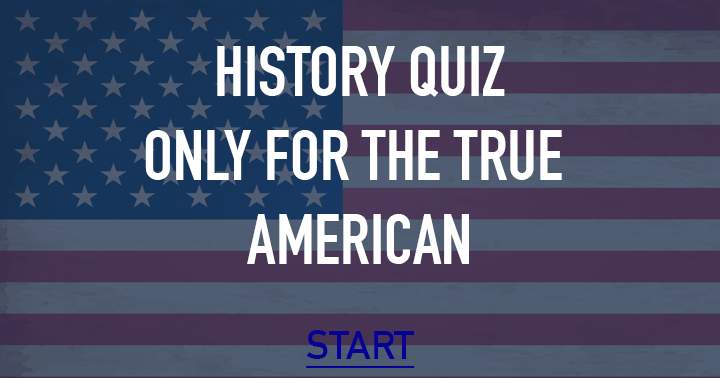 Banner for Are you a true American?