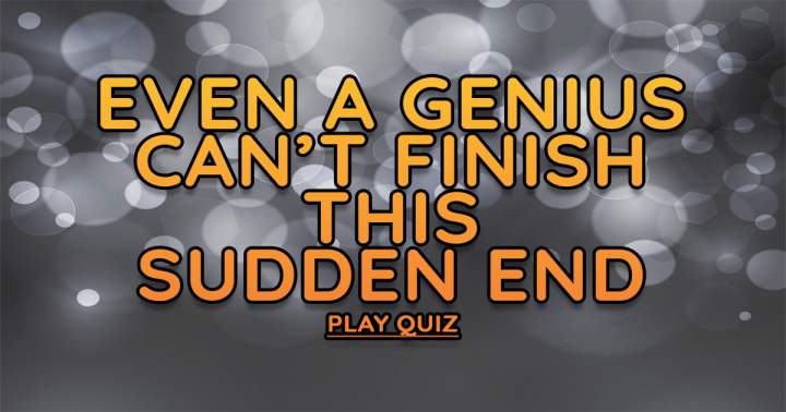 Banner for Mixed Sudden End Quiz