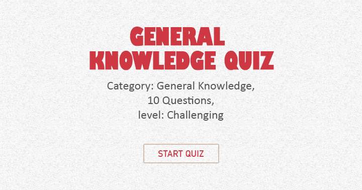 Banner for Category : General Knowledge , Level: Pro