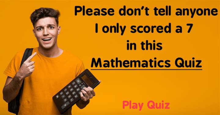 Banner for Mathematics Quiz