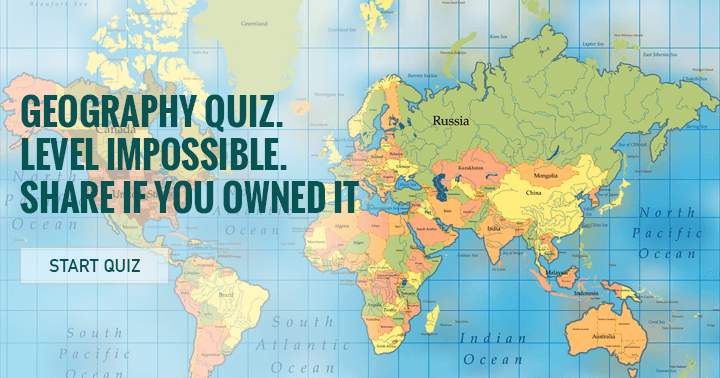 Banner for Geography quiz. Level Impossible.