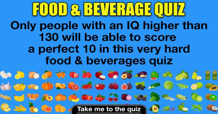 Food & Beverage Quiz