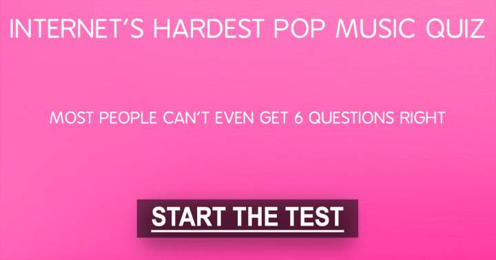 Banner for The hardest pop music quiz of the internet