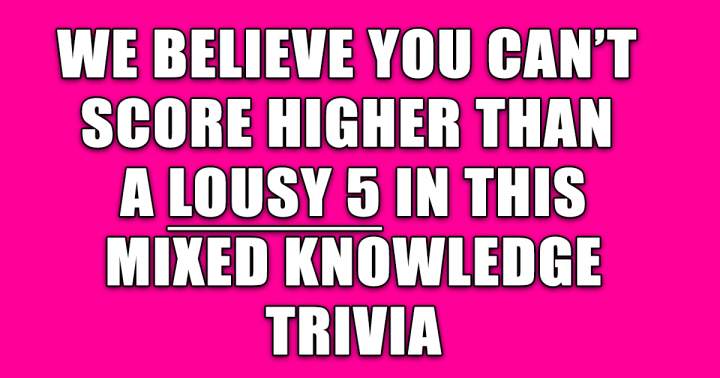 Banner for Mixed Knowledge Trivia