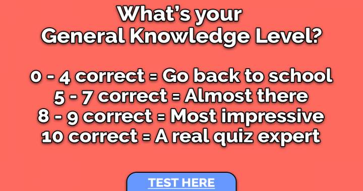 Banner for General Knowledge Test