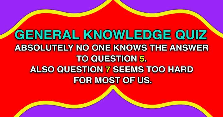Banner for General Knowledge Quiz