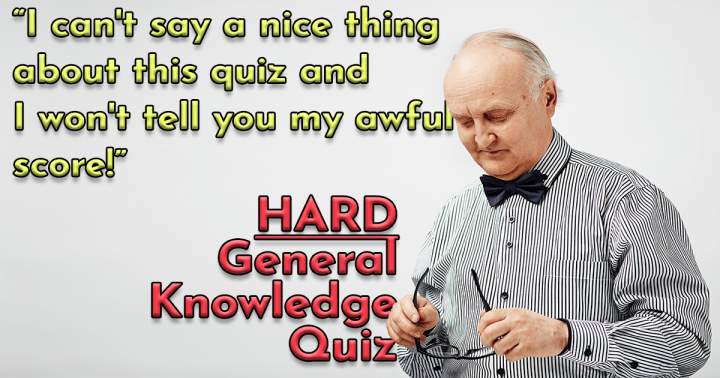 Banner for HARD General Knowledge Quiz