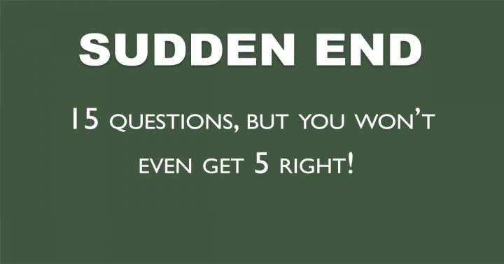 Banner for Sudden End Trivia Quiz