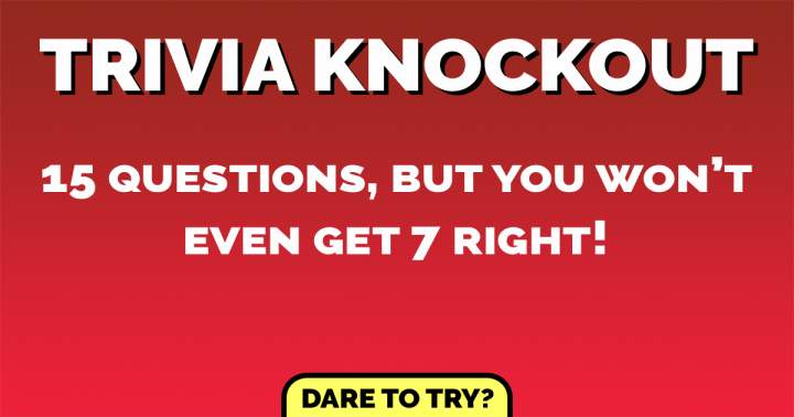 Banner for You get knocked out at question 7