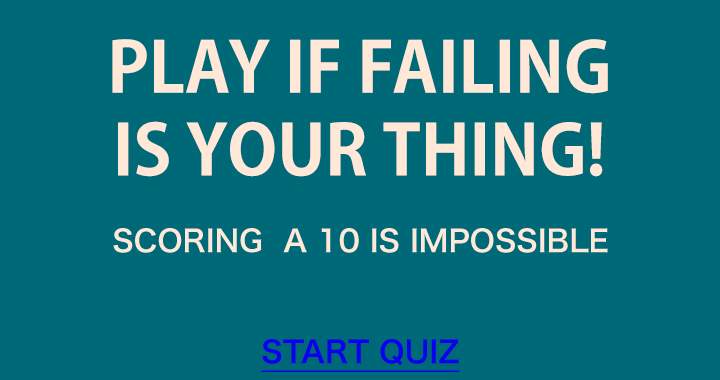 Banner for You will fail this general knowledge quiz