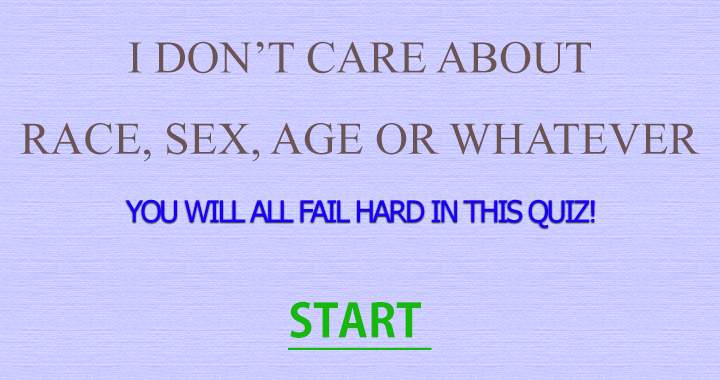 Banner for I don't care, but I think it's funny you won't score a 10