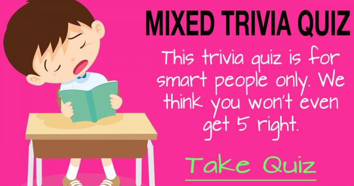 Banner for Mixed Trivia Quiz