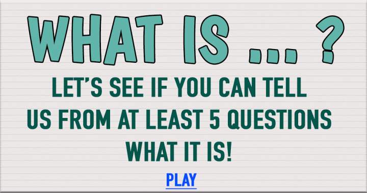 Banner for Can you tell what is ...