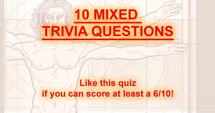 Banner for 10 mixed trivia questions!