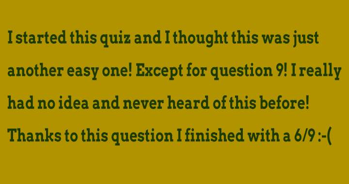 Banner for Do you know the answer from question 9?