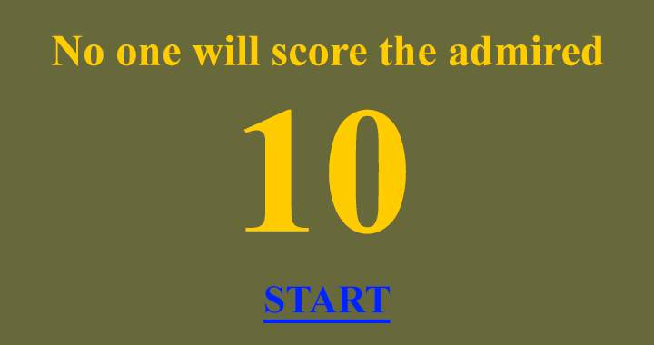 Banner for No one will score a perfect 10/10