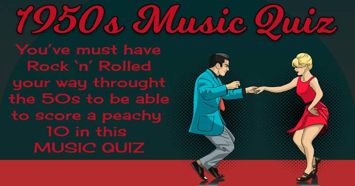 Banner for 1950s Music Quiz