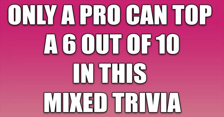 Banner for Mixed Trivia Quiz For Pro's