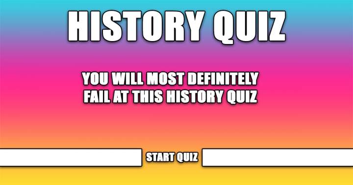 Banner for History Quiz