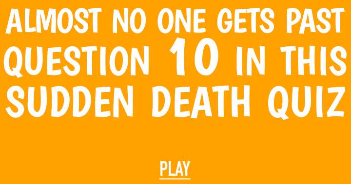 Banner for Sudden Death Quiz