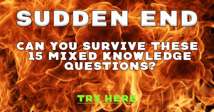 Banner for Mixed Sudden End Quiz